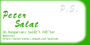 peter salat business card